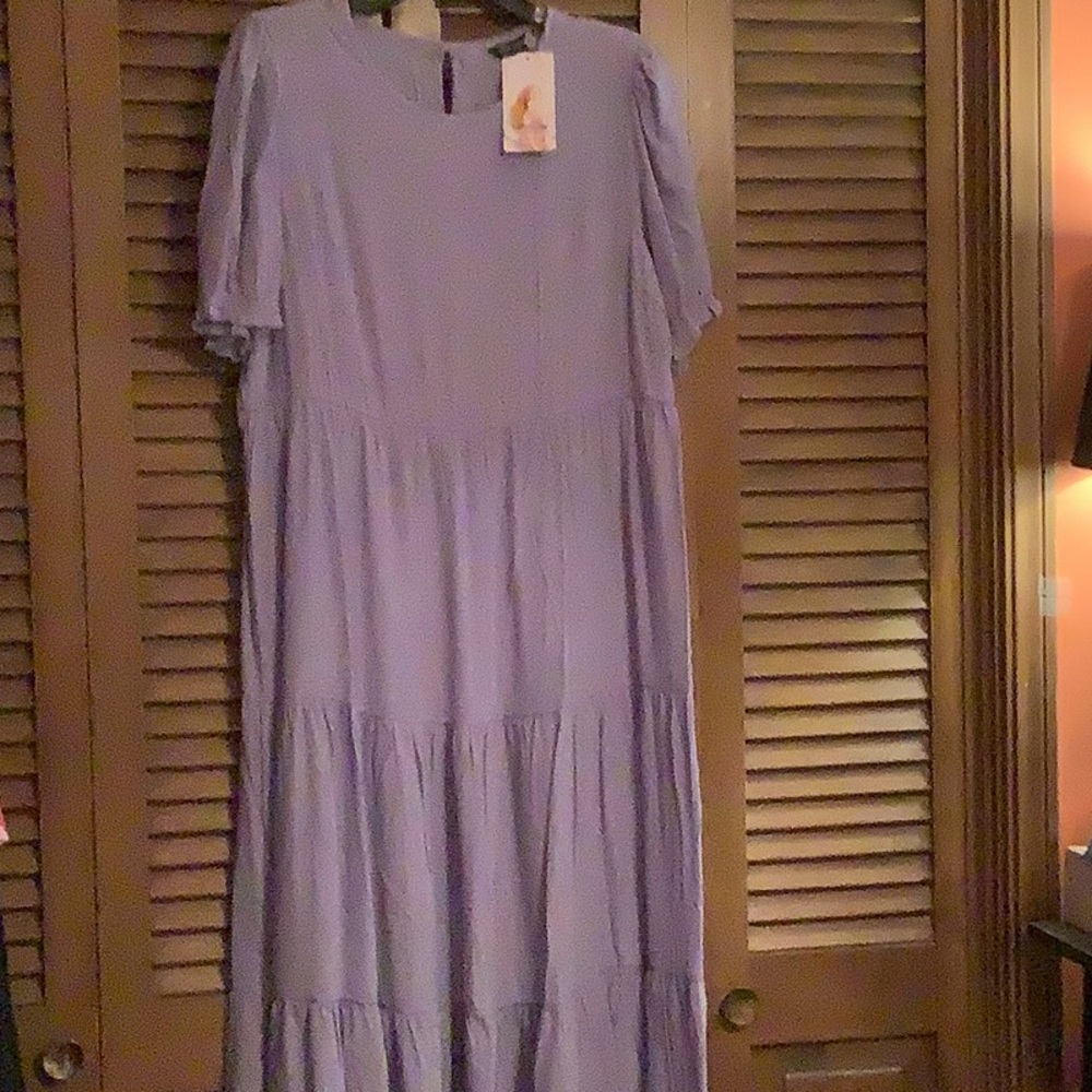 Elegant Lavender Maxi Dress